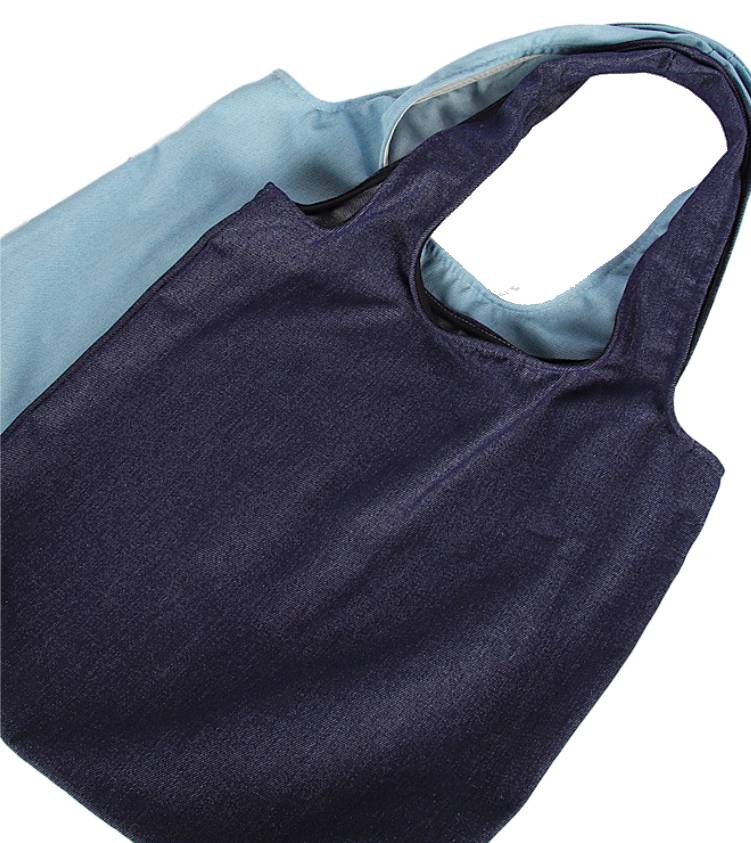 Canvas denim tote bag with sturdy handles