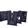 Horizontal canvas denim bag for shopping