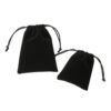 Soft flannel drawstring pouch for jewellery
