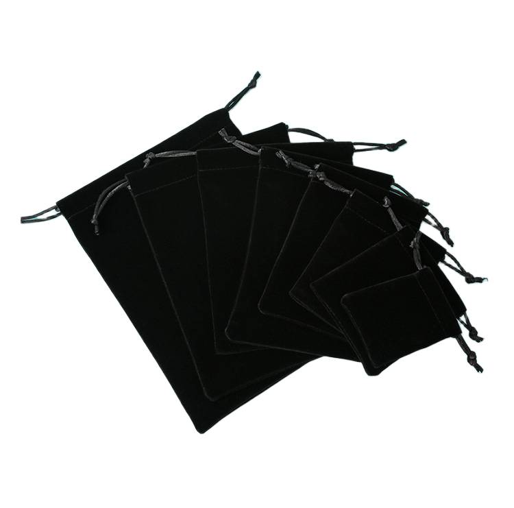 Drawstring flannel pouch for jewellery and small items