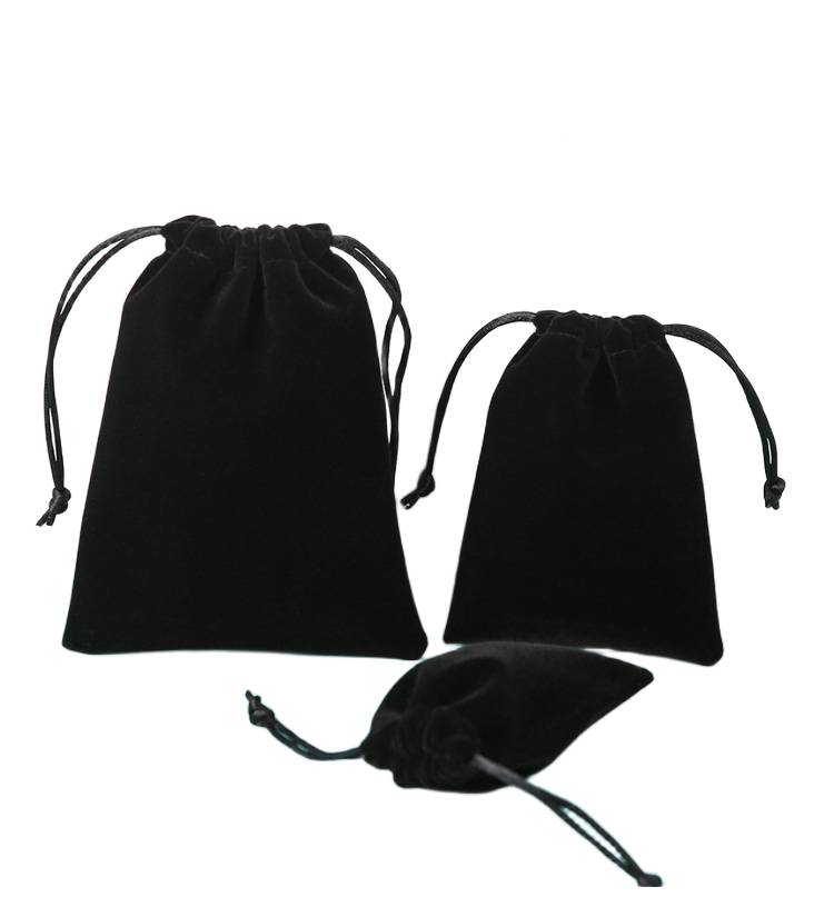 Bulk order flannel drawstring pouches