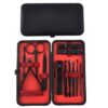 compact manicure set with case for travel