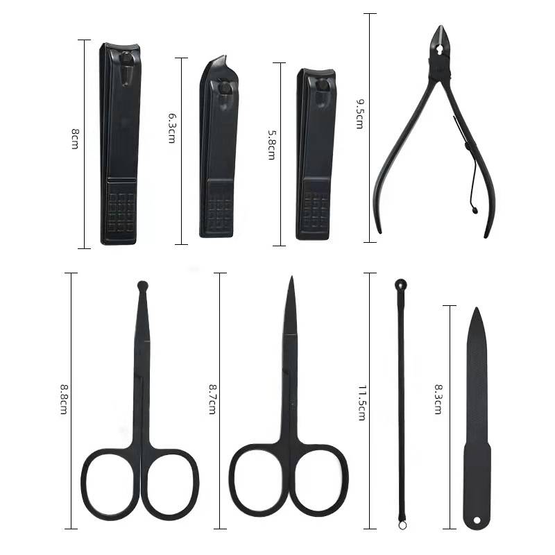 manicure tools size comparison and length details