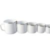 enamel mug with optional cap for convenience