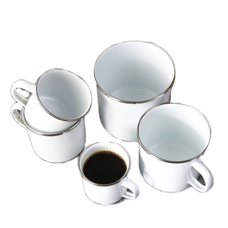 custom enamel metal mug for promotional use