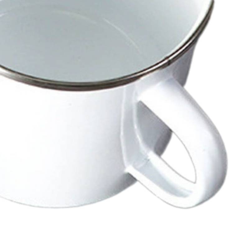enamel mug handle close-up