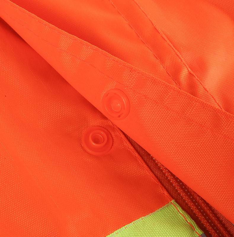 raincoat button closure detail