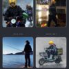 reflective raincoat for delivery riders outdoor workers and night use