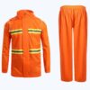 custom logo printed reflective raincoat