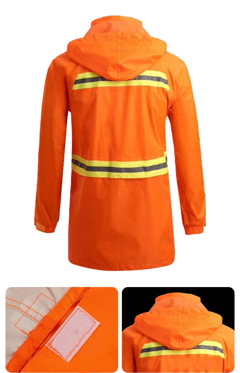 waterproof reflective raincoat for work