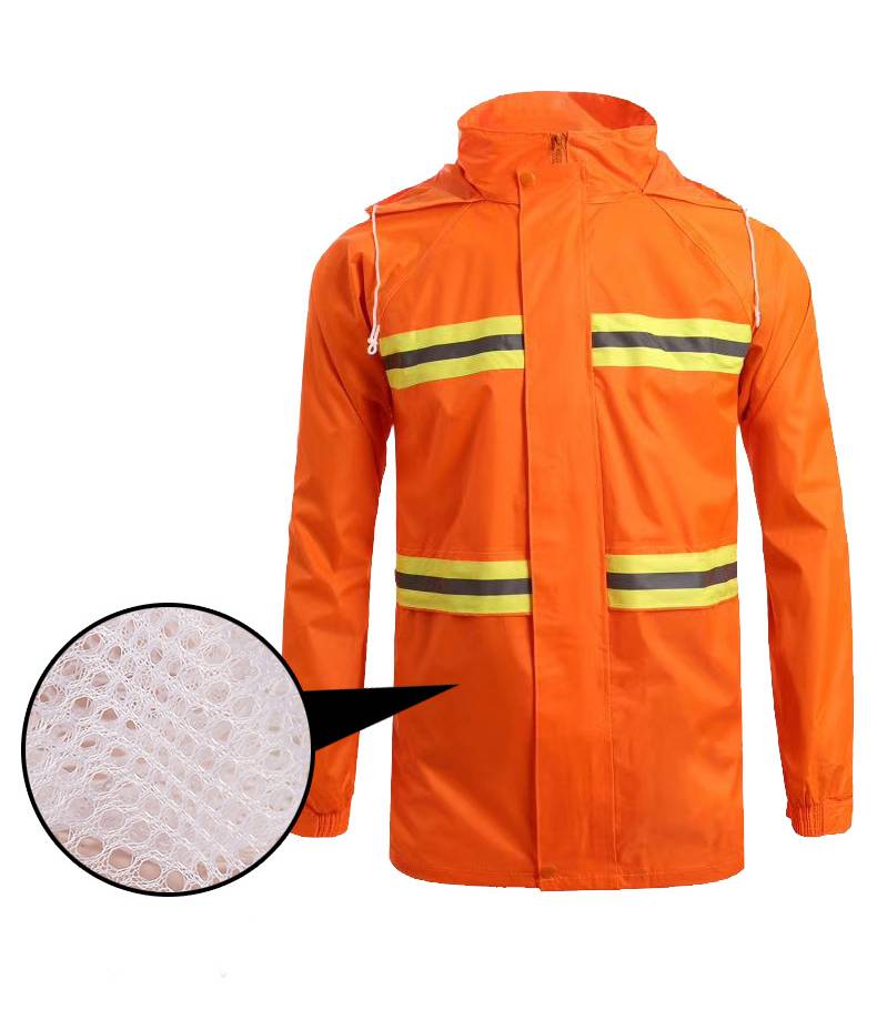 breathable lining inside raincoat
