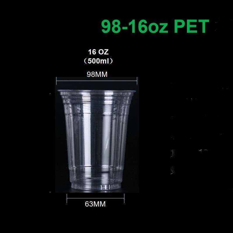 500ml PET cup with logo