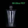600ml PET cup with logo