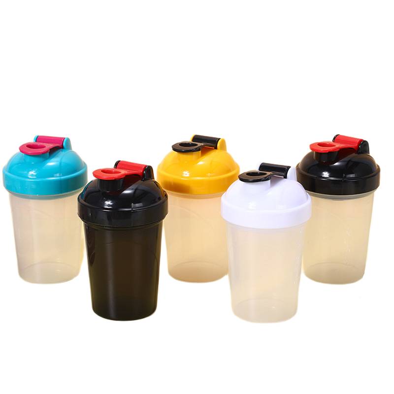 plastic shaker fitness cup with logo
