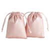 Custom logo printed PU drawstring pouch