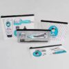 pvc transparent long zipper pouch for everyday use