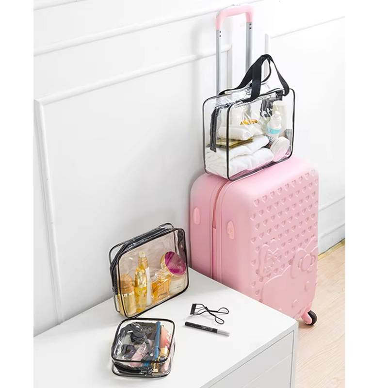 clear pvc toiletry bag for promotional giveaways
