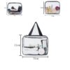 pvc toiletry bag small and medium size dimensions