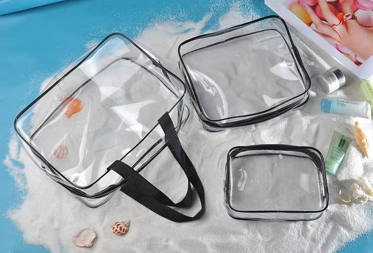 pvc toiletry bag for travel and event use