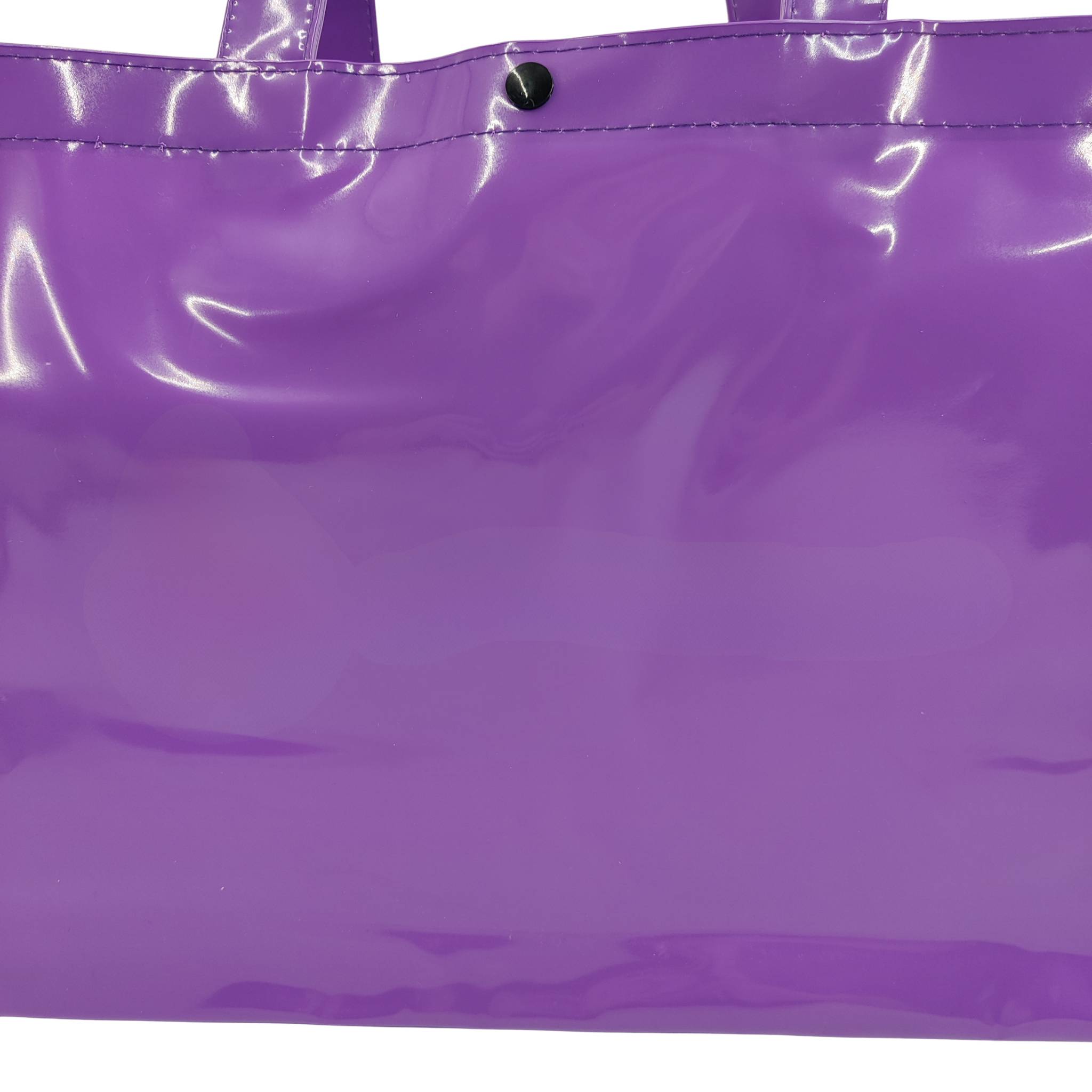 Customisable PVC tote bag with button