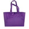 PVC tote bag with button closure