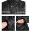 knitted fabric breathable double pocket raincoat