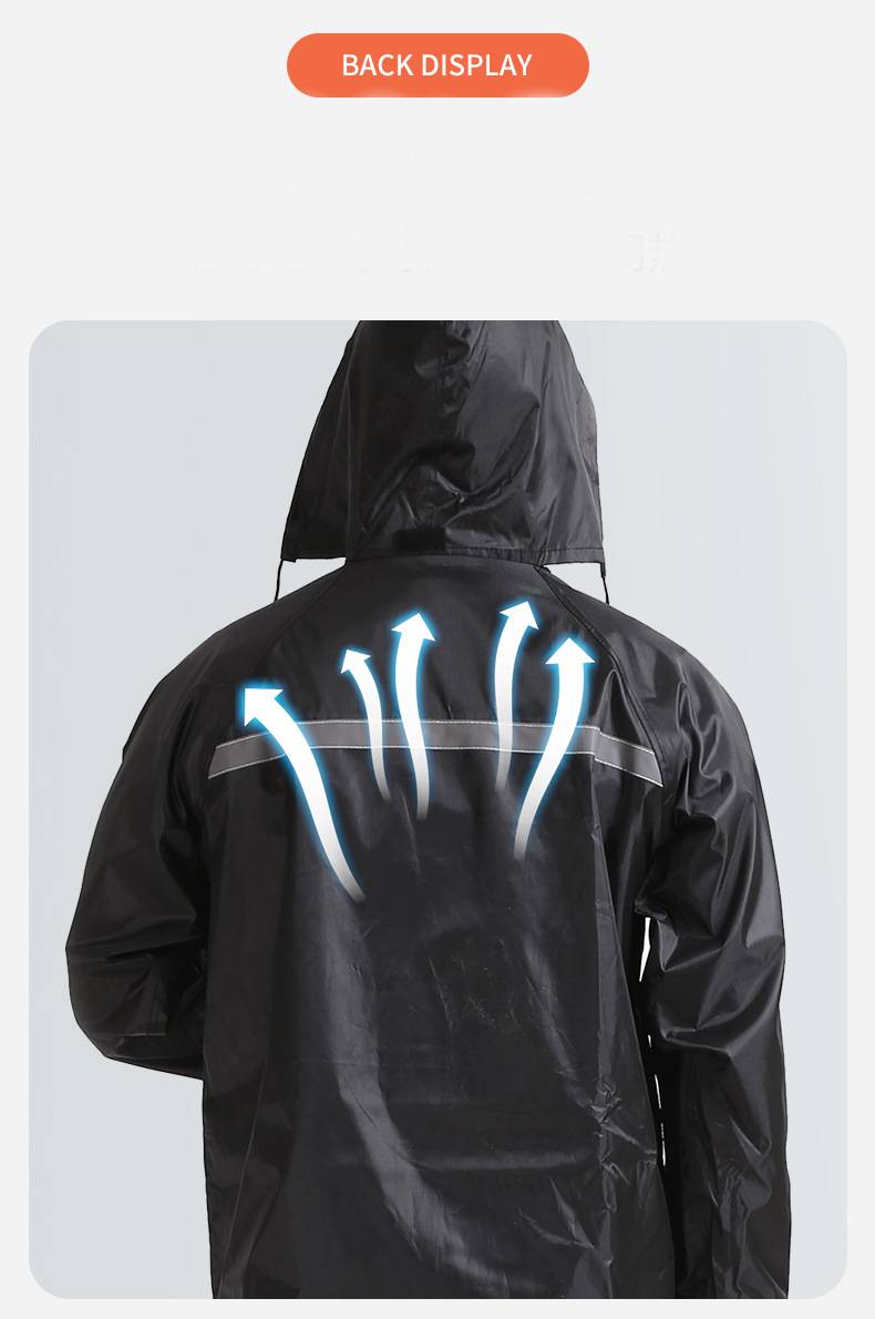 custom logo printing on oxford raincoat