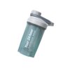 grey shaker bottle with metal ball and custom logo