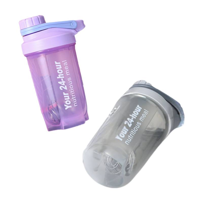 custom shaker bottle with metal ball and logo printing