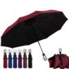 fully automatic vinyl folding umbrella with custom logo