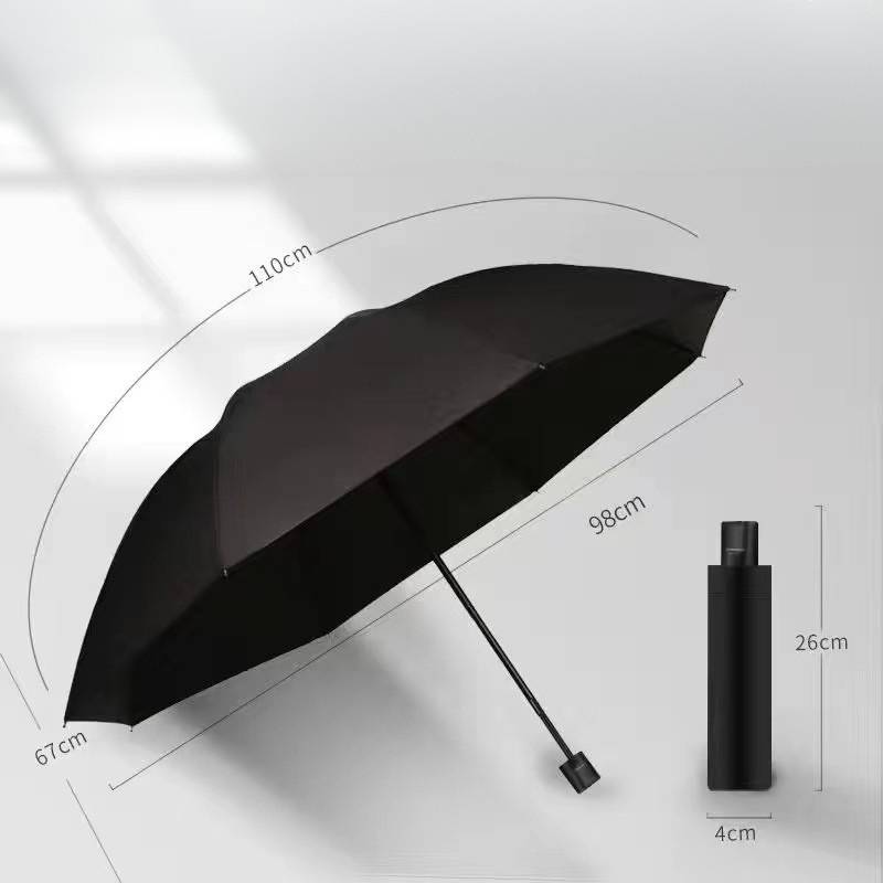 folding umbrella size and dimensions