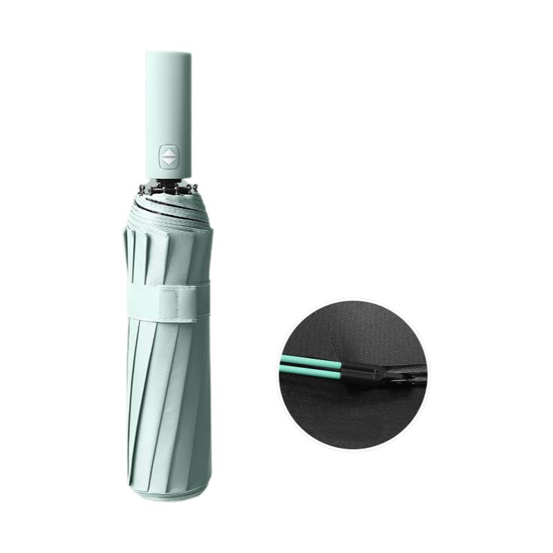fully automatic vinyl folding umbrella in daily use