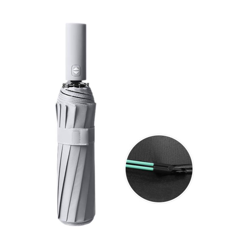 grey fully automatic folding umbrella