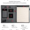 multifunctional a4 folder compartments card slots pen holder phone pocket