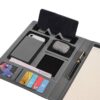 organised document folder with pen holder card slots storage