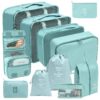 custom multi function storage bag set for travel organisation