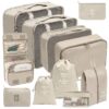 multi function storage bag set for travel and organisation