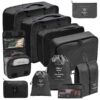 storage bag set colour variation black