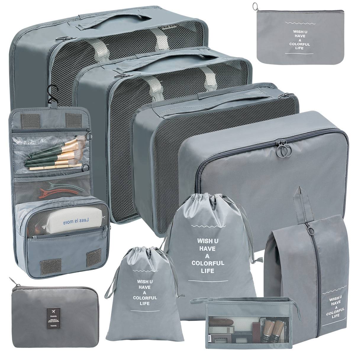 storage bag set colour variation grey