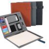 a4 document folder pu leather multifunctional meeting folder with logo malaysia