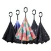 custom reverse long umbrella with logo double layer uv protection umbrella