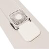 portable fan used as desktop stand fan and neck fan with lanyard