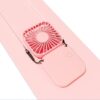 portable fan with lanyard and charging cable accessories included
