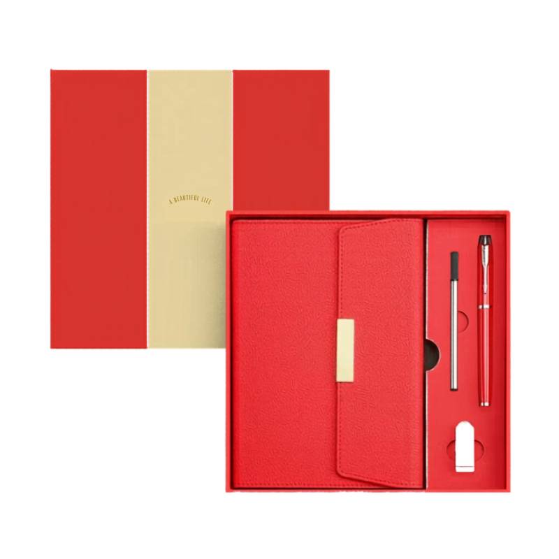 executive gift set with notebook pen and usb