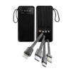 Power Bank with Charging Cables 10000mah power bank with multiple charging cables