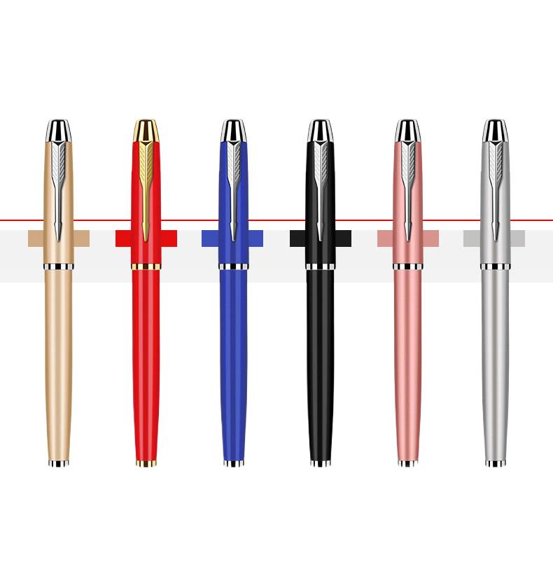metal pen included in corporate gift set