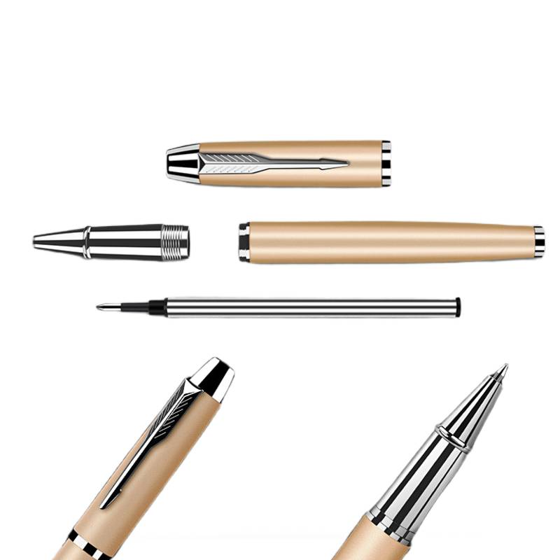 close up of metal pen writing mechanism