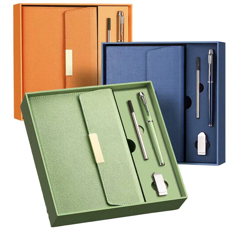 notebook pen usb gift set for corporate branding and executive gifts