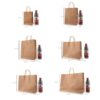 kraft paper bag size options with measurements for packaging