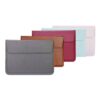 custom laptop sleeve with logo pu leather sleeve with stand function malaysia